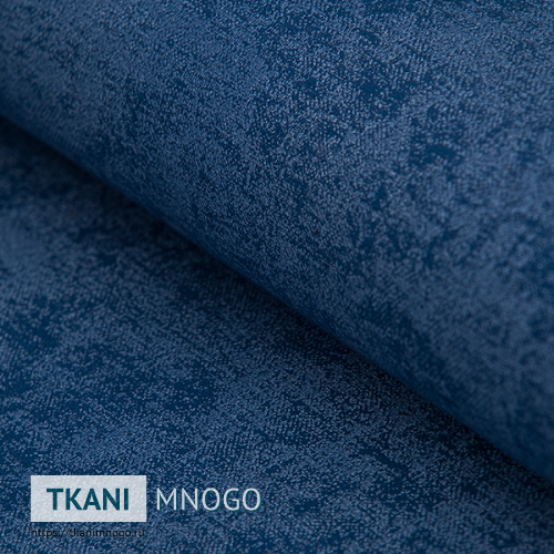 Фото ткани велюра “Bern 78” (однотонный синий)