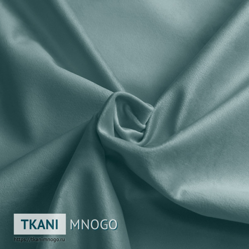 Фото обивки велюра “MR-15” (однотонный голубой)