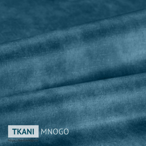 Фото материала велюра “053” (однотонный синий)