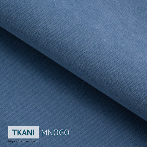 Фото обивки велюра “74” (однотонный голубой)